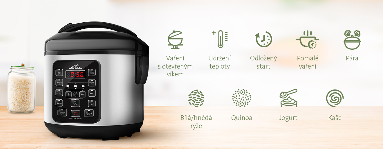 ETA Multifunkční rýžovar Delicano 9131 90000 nerez 8